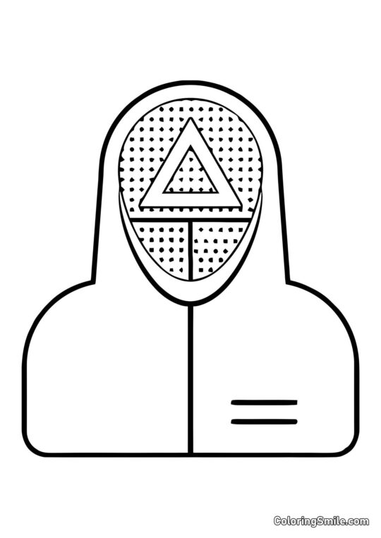 Soldato di Squid Game - Pagina da Colorare