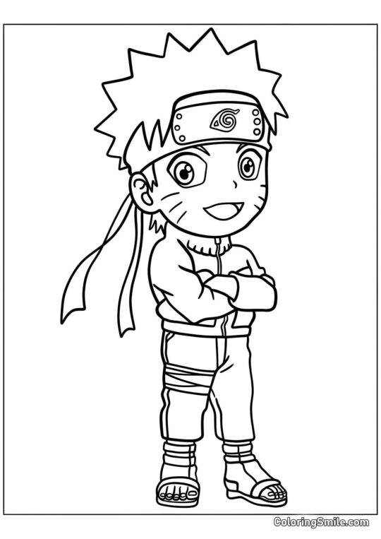 Kawaii Naruto - Pagina da Colorare