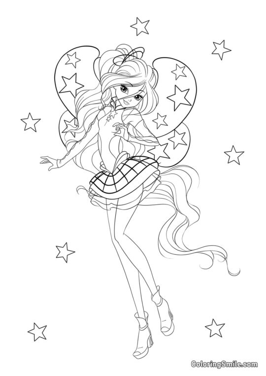 Winx Bloom Cosmix - Pagina da Colorare
