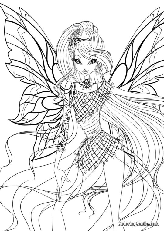 Winx Bloom Bloomix - Pagina da Colorare