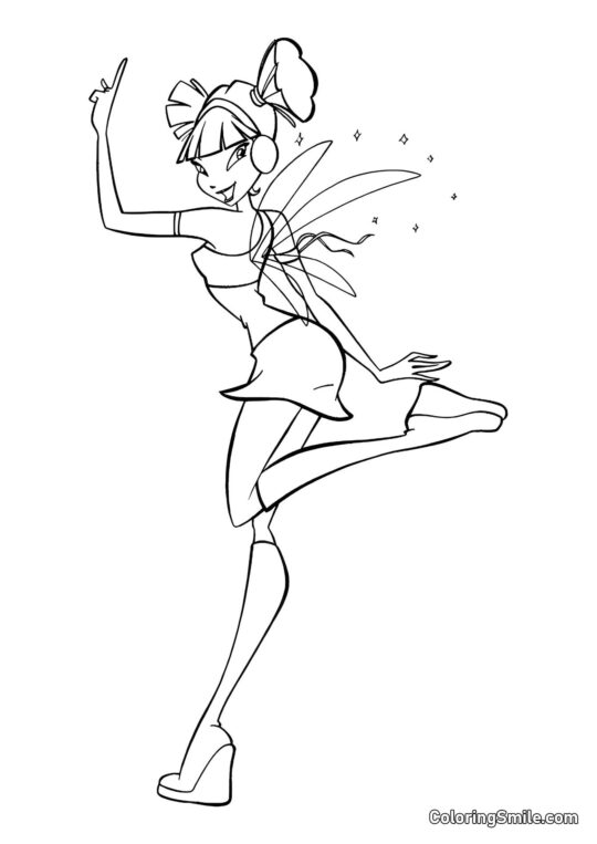 Musa Winx - Pagina da Colorare