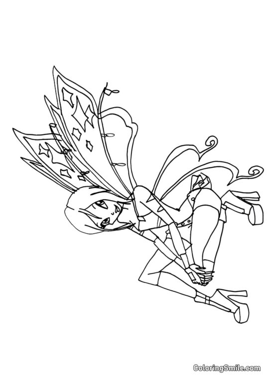 Fata Tecna - Pagina da Colorare