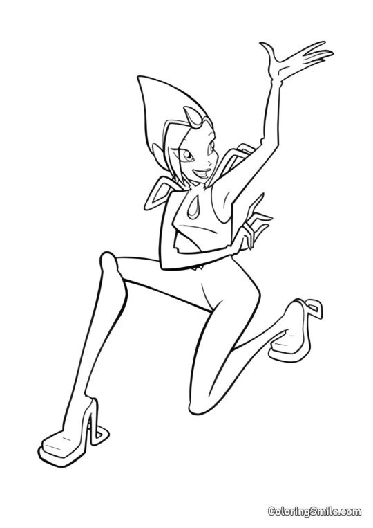 Felice Tecna - Pagina da Colorare