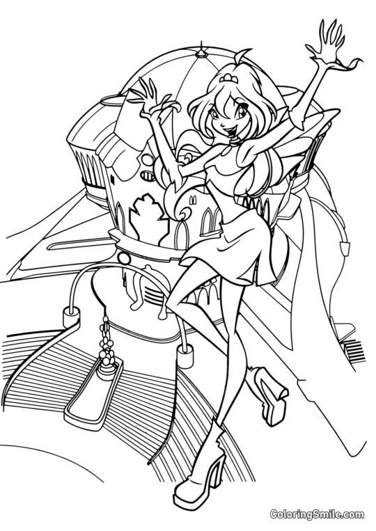 Bloom in Alfea - Pagina da Colorare