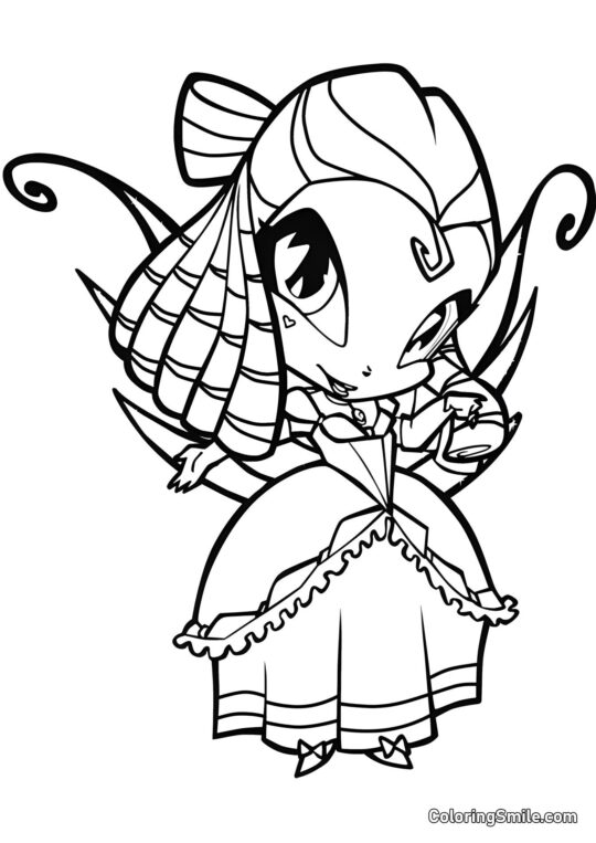 Piccola Fata Melodia - Pagina da Colorare