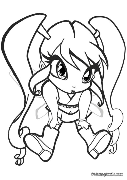 Pixie Chatta - Pagina da Colorare