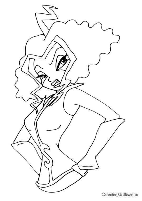 Stormy come Al Solito di Malumore - Pagina da Colorare