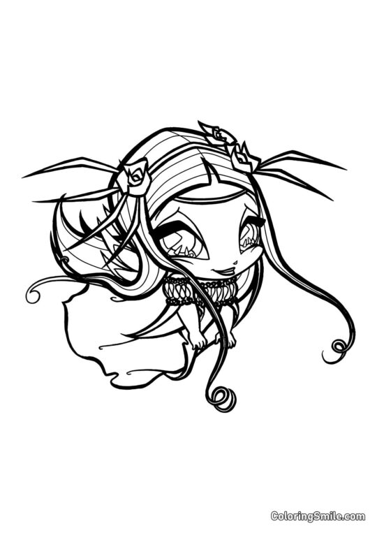 Amore che Fa Occhi - Pagina da Colorare