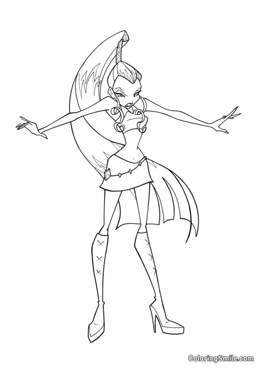 Icy in Rabbia - Pagina da Colorare