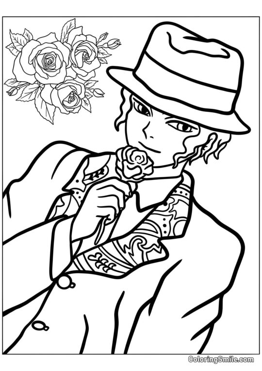 Muzan Kibutsuji - Pagina da Colorare