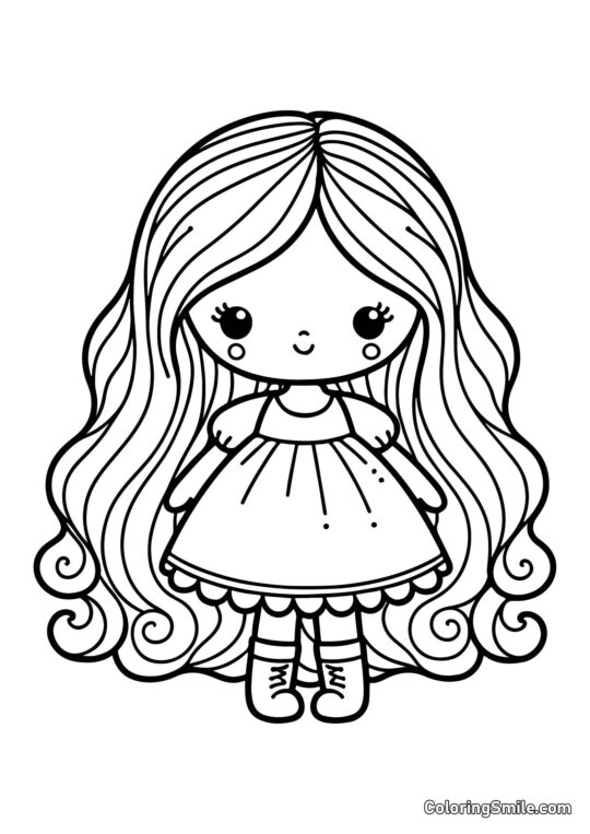 Carina Bambola Neonata Carina Bambola Neonata - Pagina da Colorare