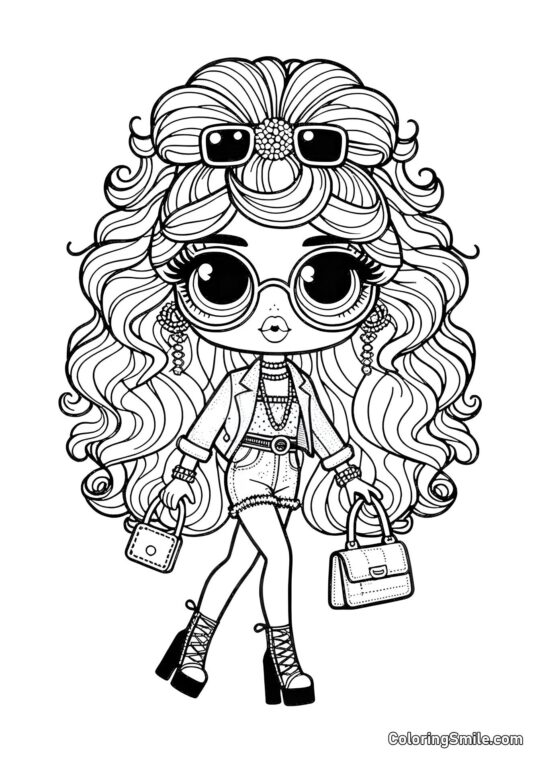 Bambola Insegnante LOL Bambola Insegnante LOL - Pagina da Colorare