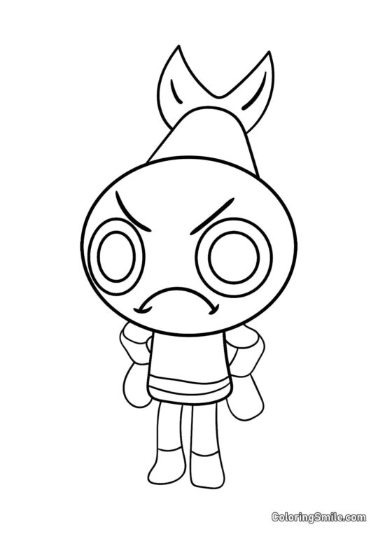 Shrimpo dal Mondo di Dendy Shrimpo dal Mondo di Dendy - Pagina da Colorare