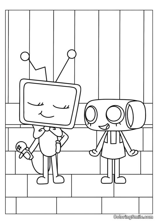 Vi e Shelly dal Mondo di Dendy Vi e Shelly dal Mondo di Dendy - Pagina da Colorare