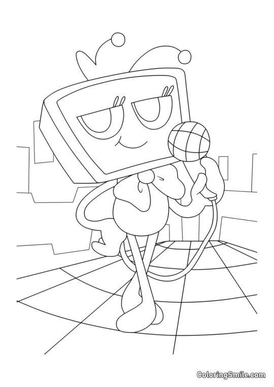 Vi con un microfono Vi con un microfono - Pagina da Colorare