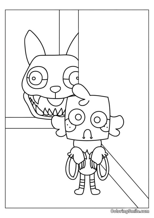 Gub e Cane Malvagio Gub e Cane Malvagio - Pagina da Colorare