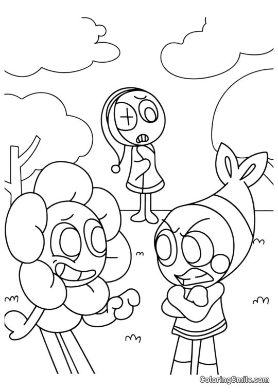 Dendy, Shrimpo e Astro Dendy, Shrimpo e Astro - Pagina da Colorare