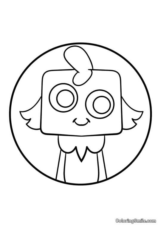 Ritratto di Gub dal Mondo di Dendy Ritratto di Gub dal Mondo di Dendy - Pagina da Colorare