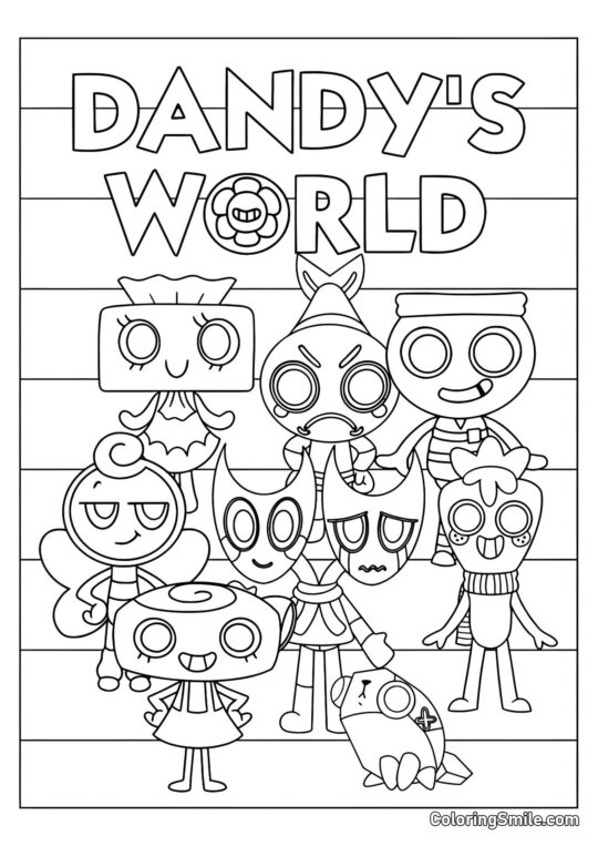 Poster del Mondo di Dendy Poster del Mondo di Dendy - Pagina da Colorare