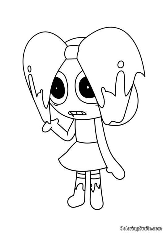 Poppy Contorta Poppy Contorta - Pagina da Colorare