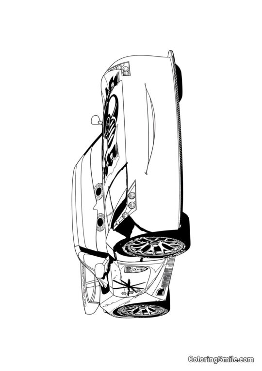 Auto sportiva Auto sportiva - Pagina da Colorare