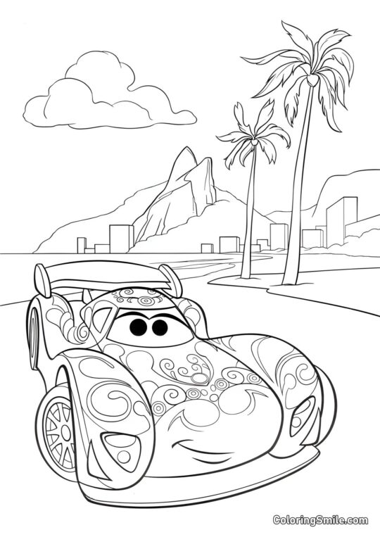 Carla Veloso sulla spiaggia Carla Veloso sulla spiaggia - Pagina da Colorare