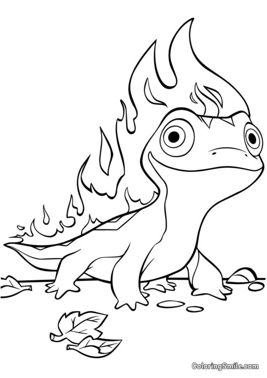 Bruni – Spirito del Fuoco - Pagina da Colorare