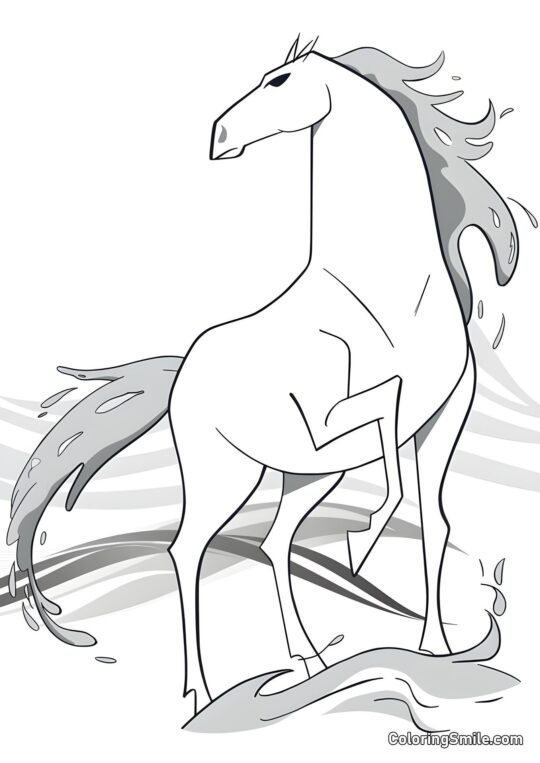 Nokk da Frozen 2 - Pagina da Colorare