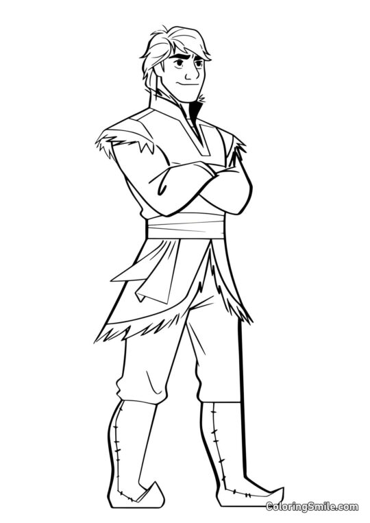 Kristoff da Frozen 2 - Pagina da Colorare
