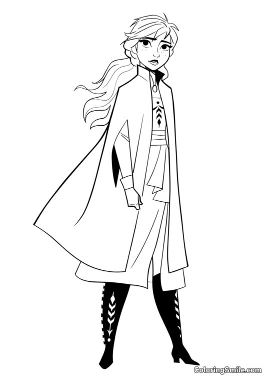 Principessa Anna - Pagina da Colorare