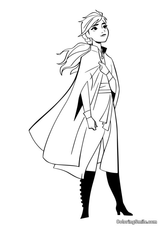 Anna da Frozen 2 - Pagina da Colorare