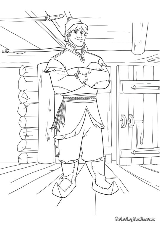 Kristoff - Pagina da Colorare